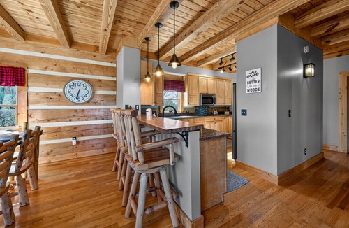 Townsend Cabin | Mountain Top Getaway: Hot Tub, Grill, Games & Pool