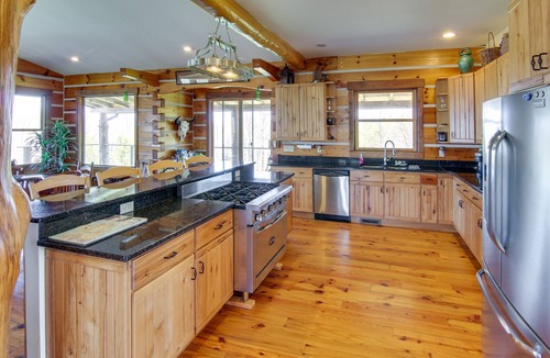 Marshall House | Mountain View & Fire Pit: Rustic Marshall Getaway!