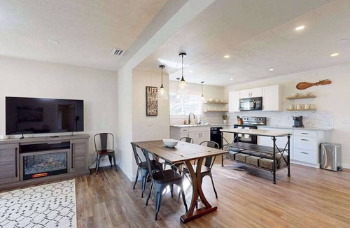 Sylva House | Mountain view home with fire-pit with beautiful view of the creek