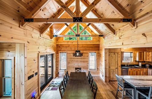 Franklin Cabin | Mountain Views + Hot Tub | Private 5BR Cabin Near Franklin NC