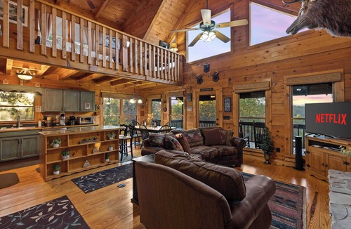 Mineral Bluff House | Mountain Views w/Slide | Hot Tub | Game Room