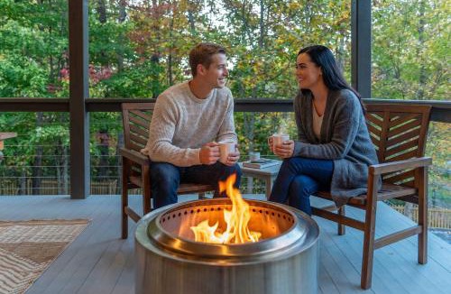 Mills River House | Near Asheville Hot Tub Fire Pit BBQ Sleeps 10