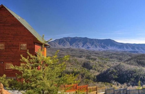 Sevierville Cabin | Nestled Inn: Breathtaking Mountain View - Brand New Hot Tub - Luxury Cabin