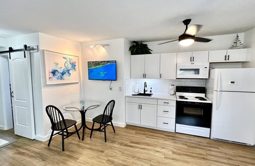 Dunedin Apartment | NEW! 1-blk to Waterfront, Sunsets, Bike Path. Tri-plex Studio Apartment