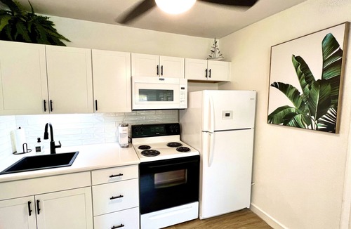 Dunedin Apartment | NEW! 1-blk to Waterfront, Sunsets, Bike Path. Tri-plex Studio Apartment