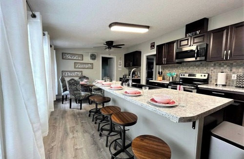 Jacksboro House | NEW! Lakefront Home with Private Dock & Steps to Water