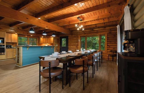 Pittman Center Cabin | New! Sleeps 20, Mountain Views, Sauna, Game Room!