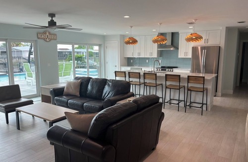 Englewood House | Newly Remodeled Waterfront Home with Heated Pool/Spa and Dock Close to Beach