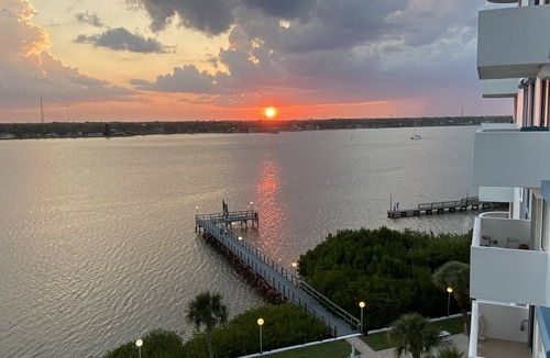 East Daytona Condo | Ocean and River Views- 5 min walk to beach