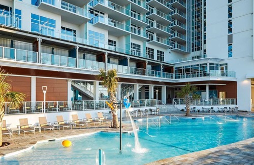 Downtown Myrtle Beach Resort | Ocean Enclave - Luxury on the boardwalk, large balcony, ocean views, and Pier 14