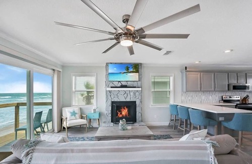 Vilano Beach House | Oceanfront, Blissful Sunrises, Beach Gear, BBQ
