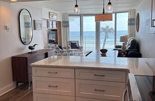 Ocean View Halifax Estates Condo | Oceanfront Condo in Daytona Beach Shores Stunning Views Family-Friendly Sleeps 6