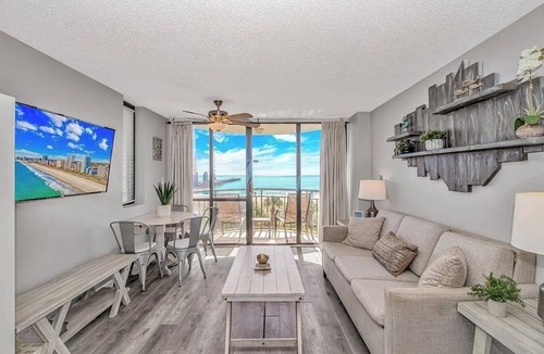 Myrtle Beach Condo | Oceanfront Condo with Balcony, Pools & Walk to Boardwalk