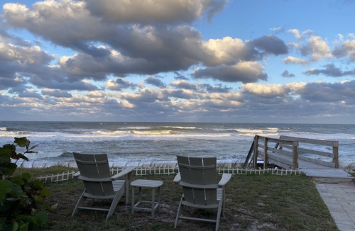 Flagler Beach House | Oceanfront Home in Flager Beach with Beach Chairs & Towels, WIFI - Pet friendly.