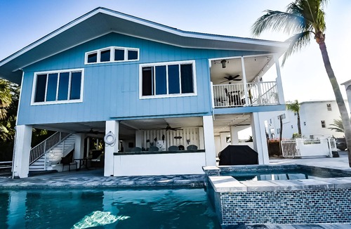 Marathon House | Oceanfront Private Gated Home Gulf side w/Pool, Spa, Private Boat Ramp & Dock