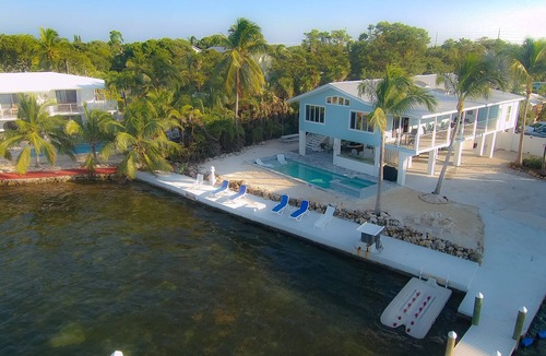 Marathon House | Oceanfront Private Gated Home Gulf side w/Pool, Spa, Private Boat Ramp & Dock