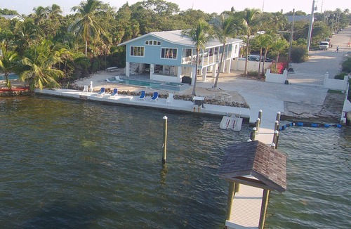 Marathon House | Oceanfront Private Gated Home Gulf side w/Pool, Spa, Private Boat Ramp & Dock