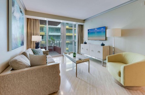 South of Fifth Apartment | Oceanfront Retreat- South Beach Pool Amenities