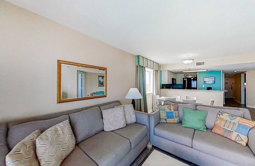 Myrtle Beach Condo | Oceanfront snowbird-friendly condo with beach views, hot tubs, pools, lazy river