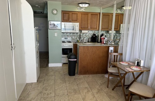 Bostroms Lower Ormond Beach Apartment | Oceanfront Studio - “also can’t get closer to the beach” View, comfy and clean!