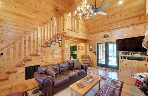 Ennice House | On-Site Waterfall! Cabin Near Blue Ridge Pkwy