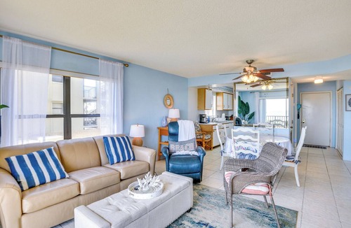 Ormond-by-the-Sea Condo | Ormond Beach Ocean-View Condo w/Private Balcony!