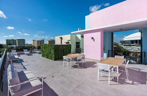 East Little Havana Apartment | Pastel Studio | Balcony, Roof Deck, Near Downtown