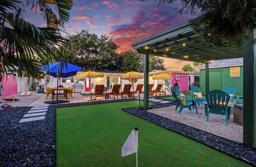 Hunt Club House | PBG Retreat w/Pool, Mini Golf, Fire Pit, Game Room!