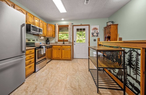 Lake Lure Cabin | Peaceful 3 bedroom family mountain getaway in the trees with Mirror Lake Access.
