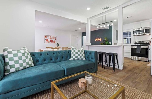 Arlington House | “Perfectly Peachy” Game Room, Grill