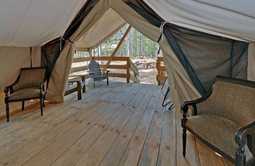 Suches RV Rental | Pet-Friendly Glamping Retreat: Safari Tent Getaway in Suches, Georgia