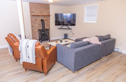 East Stroudsburg House | Poconos Oasis with hot tub, Game RM, & Fire pit. 8 min from Bushkill & Shawnee
