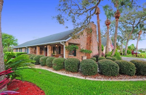 Spruce Creek House | Pool side in Port Orange, Near beach, Gated Community, Bikers Welcome!Golf!
