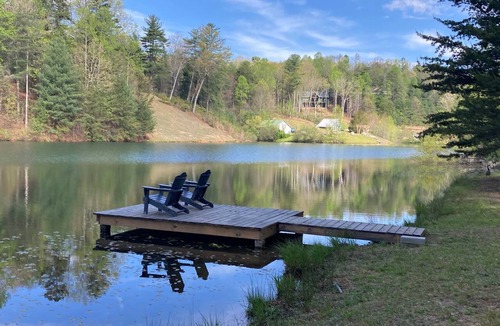 Saluda House | Private 1940s Barn Private Lake Firepit