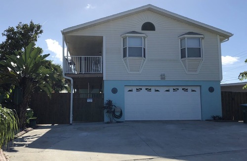 Port Canaveral House | Private Beach House Oasis! Heated Pool, Spa, Tiki hut, Ocean few houses away
