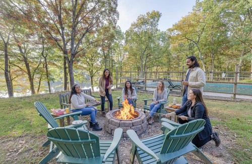 Pocono Mountain Lake House | Private Lakefront with Pool, Hot Tub, Firepit, Pets