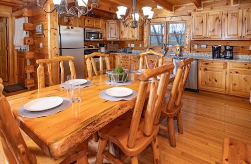 Sevierville Cabin | Private Mountain Views! Pool Table, Hot Tub, Arcade Game, Pool/Putt Putt/Fishing