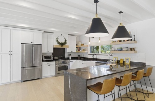 Ludlam House | Private Palm Oasis - Pool, Spa, Fire Pit & Outdoor Kitchen