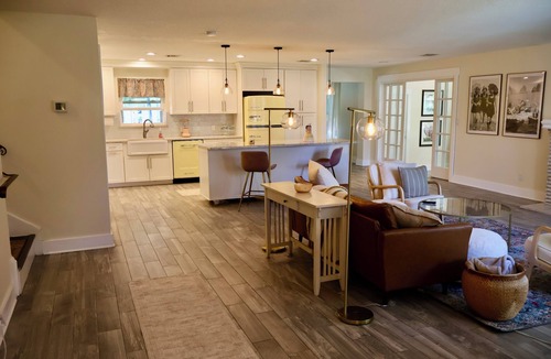 Jacksonville Beach House | Private Pool + Fire Pit ~ Sleeps 8 ~ Bike to Beach & Dining