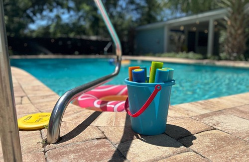 Jacksonville Beach House | Private Pool + Fire Pit ~ Sleeps 8 ~ Bike to Beach & Dining