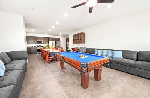 Cherry Grove Beach House | Private Retreat:master suite w Jacuzzi tub,game room,pool,outdoor entertainment!