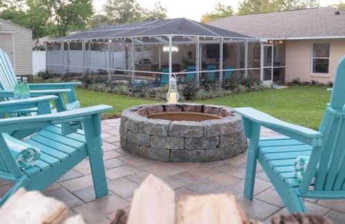 Citrus Springs House | Private Spa/Heated Pool! Firepit, Pool/Game Tables-Near Crystal & Rainbow Rivers