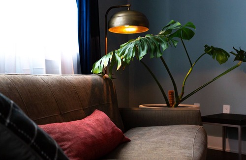 Northern Liberties Condo | Private Street Entrance to Spacious Guest Room