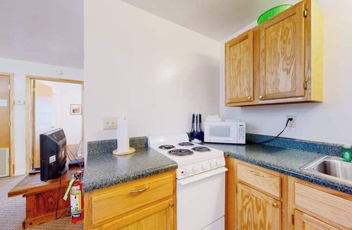 Waynesville Condo | Quaint condo across from the lake with shared lakeside pool and trails - dogs OK