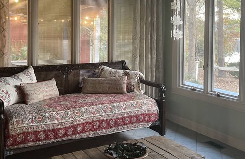 Blythewood House | Quiet lakeside home on 2 wooded acres.