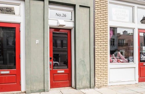 Greenville Downtown Apartment | Red Door Apartment 2.0 | Heart Of Downtown Greenville | Lovesac Bean Bag!