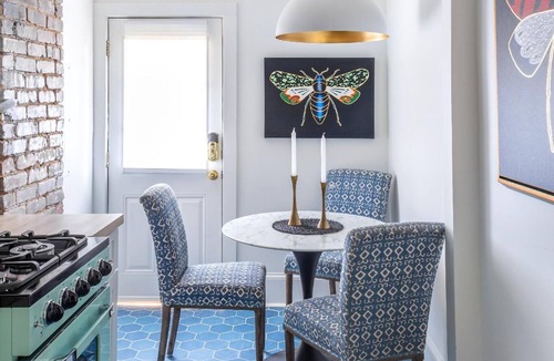 Candler Park Apartment | Relax in a king bed, work from a full executive office in this lovingly restored Iconic Little 5 Points 1920’s boutique apartment building.
