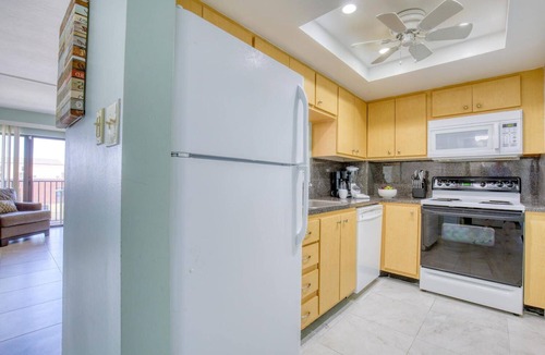 Cocoa Beach Condo | Relax in Style Beachy Oceanfront Condo with Pool and Pier Access