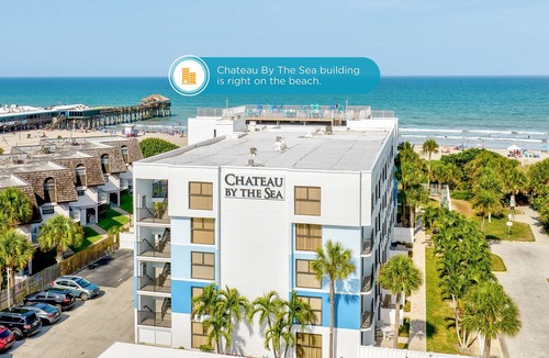 Cocoa Beach Condo | Relax in Style Beachy Oceanfront Condo with Pool and Pier Access
