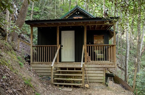 Clayton Cabin | Remote cabin with creek and waterfall views 10 min from town